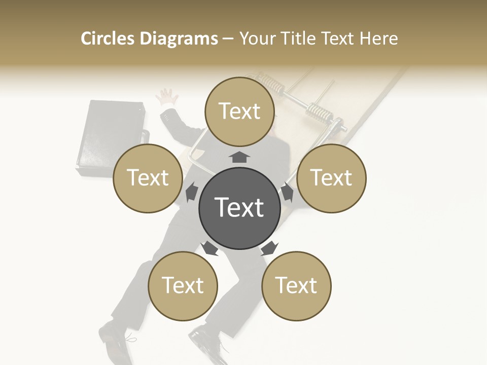 Negative Business Concept Male PowerPoint Template