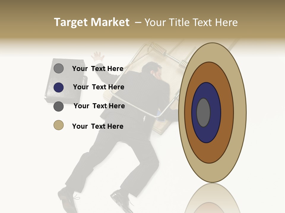 Negative Business Concept Male PowerPoint Template