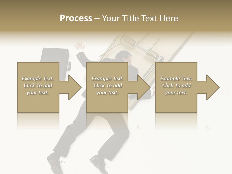 Negative Business Concept Male PowerPoint Template