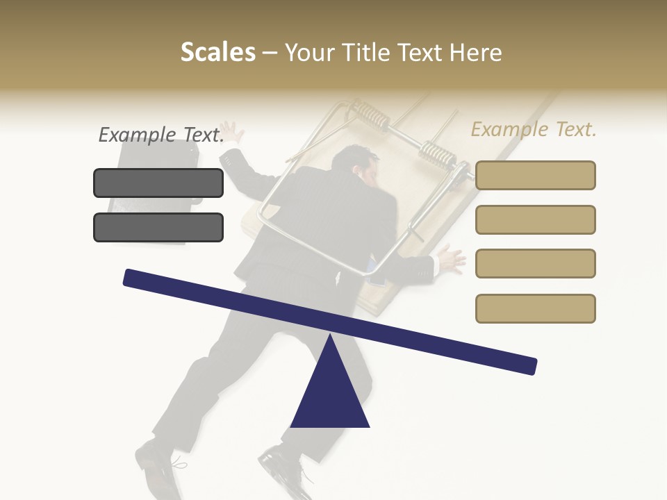 Negative Business Concept Male PowerPoint Template