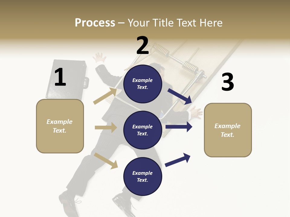 Negative Business Concept Male PowerPoint Template