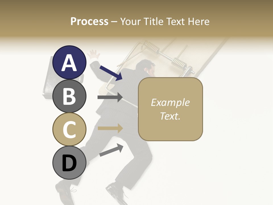 Negative Business Concept Male PowerPoint Template
