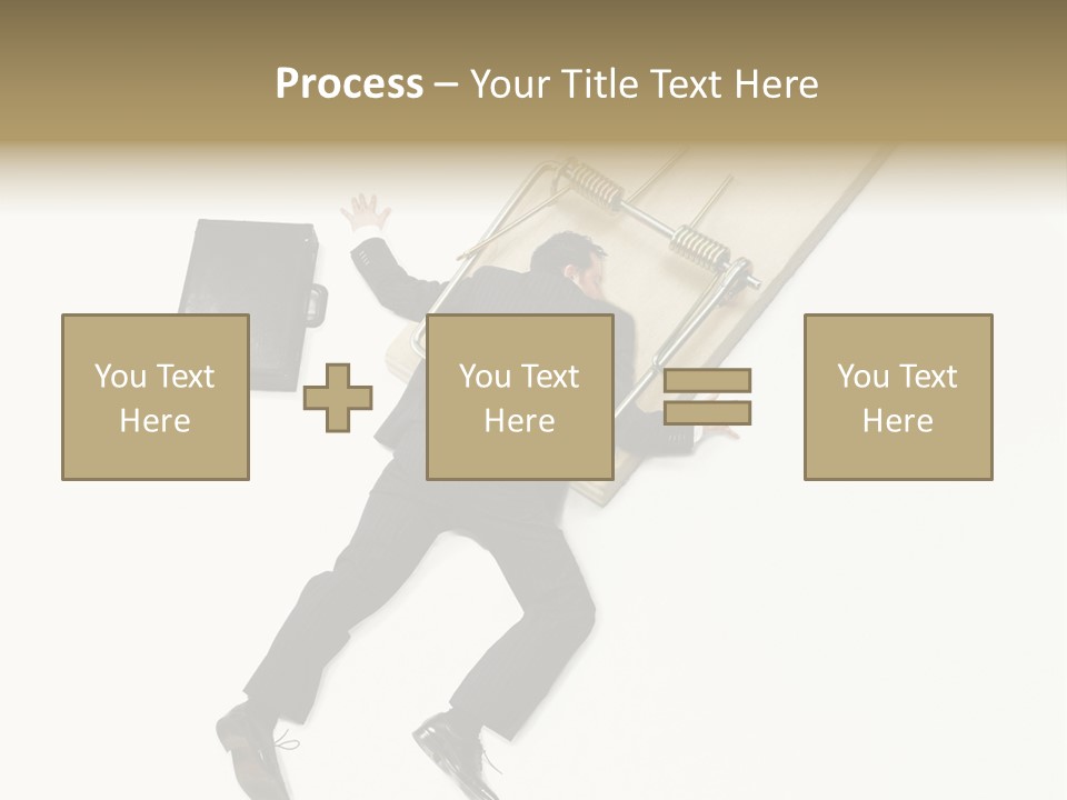 Negative Business Concept Male PowerPoint Template
