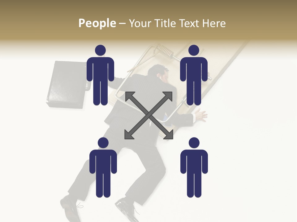 Negative Business Concept Male PowerPoint Template