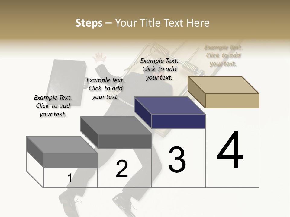 Negative Business Concept Male PowerPoint Template