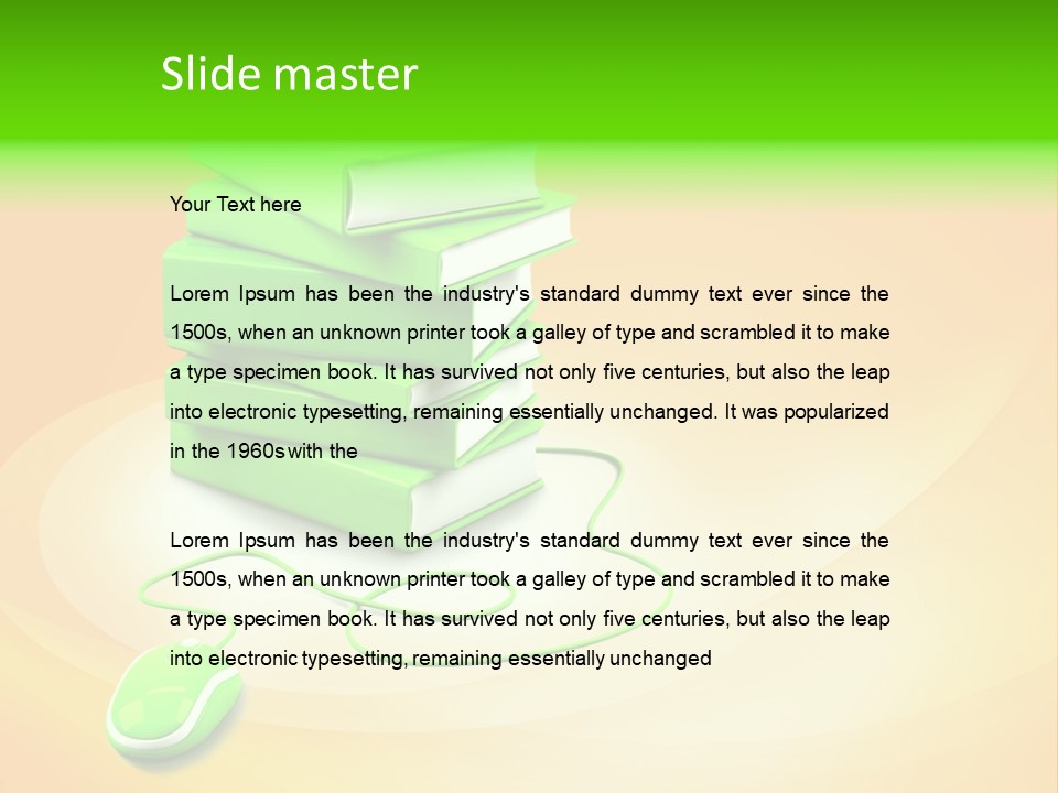 Storage Library Reading PowerPoint Template