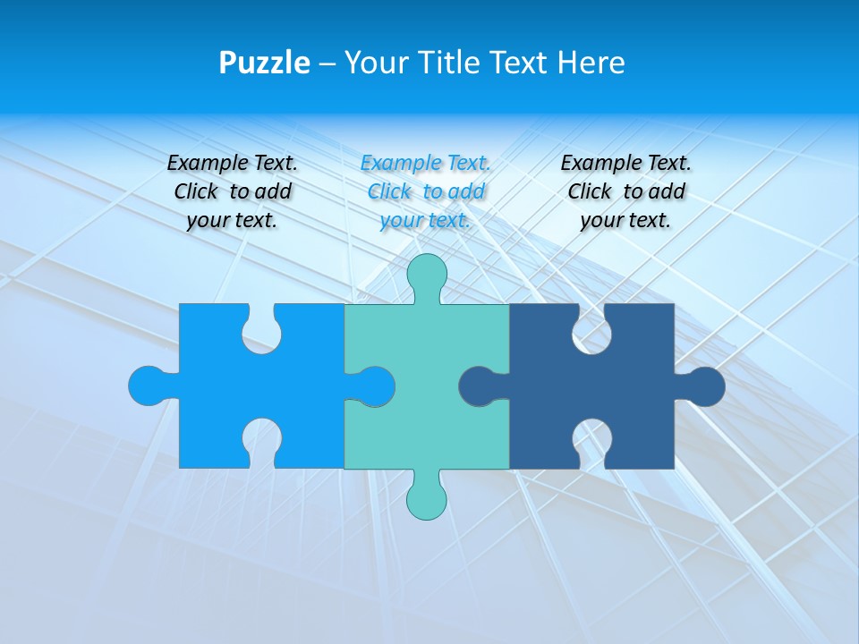 Economy Growth Center PowerPoint Template