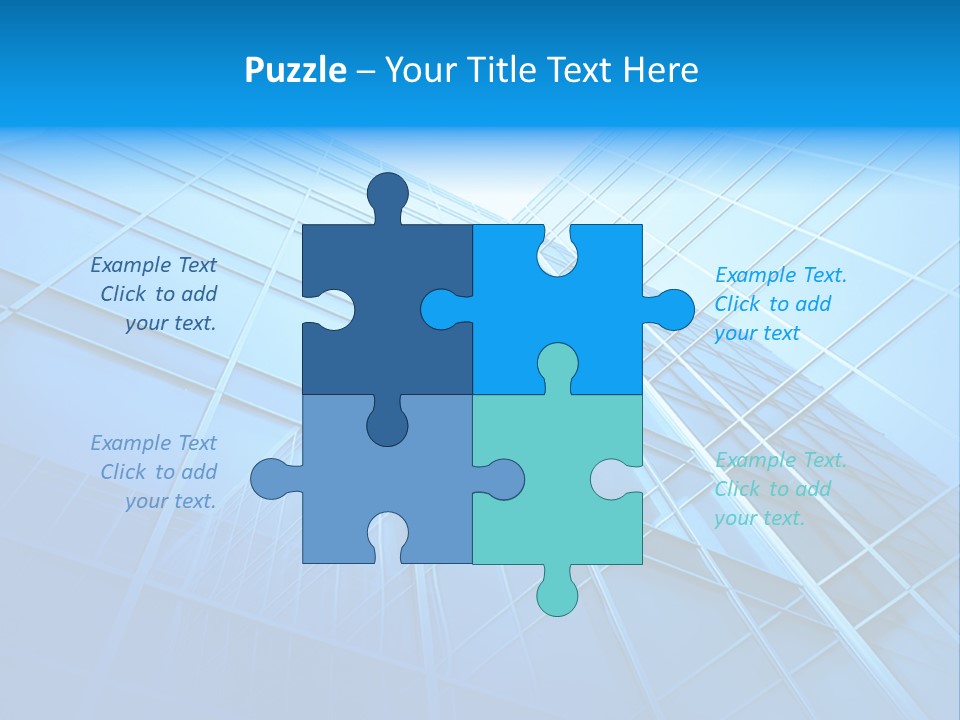 Economy Growth Center PowerPoint Template