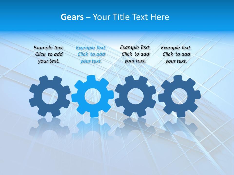 Economy Growth Center PowerPoint Template