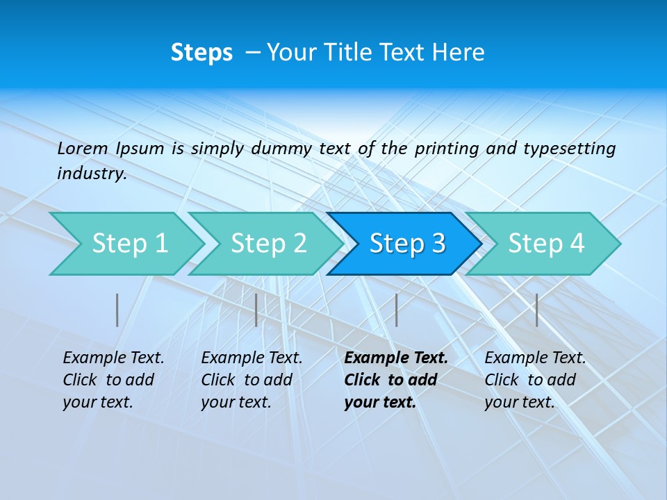 Economy Growth Center PowerPoint Template