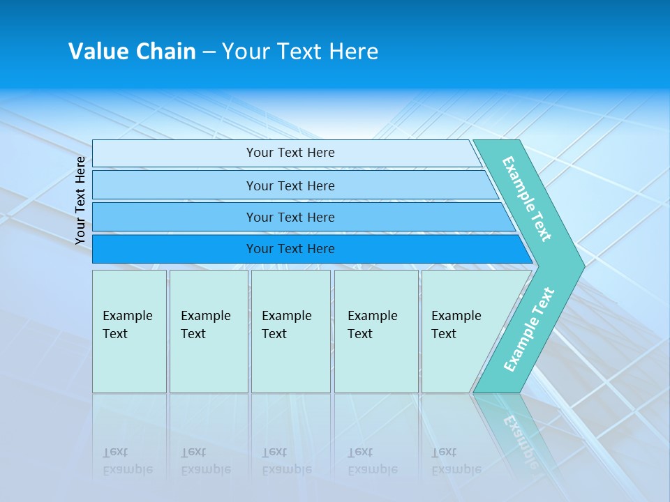 Economy Growth Center PowerPoint Template