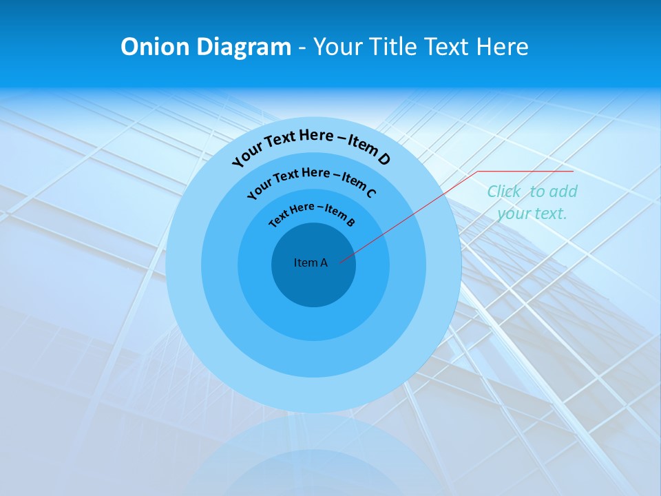Economy Growth Center PowerPoint Template
