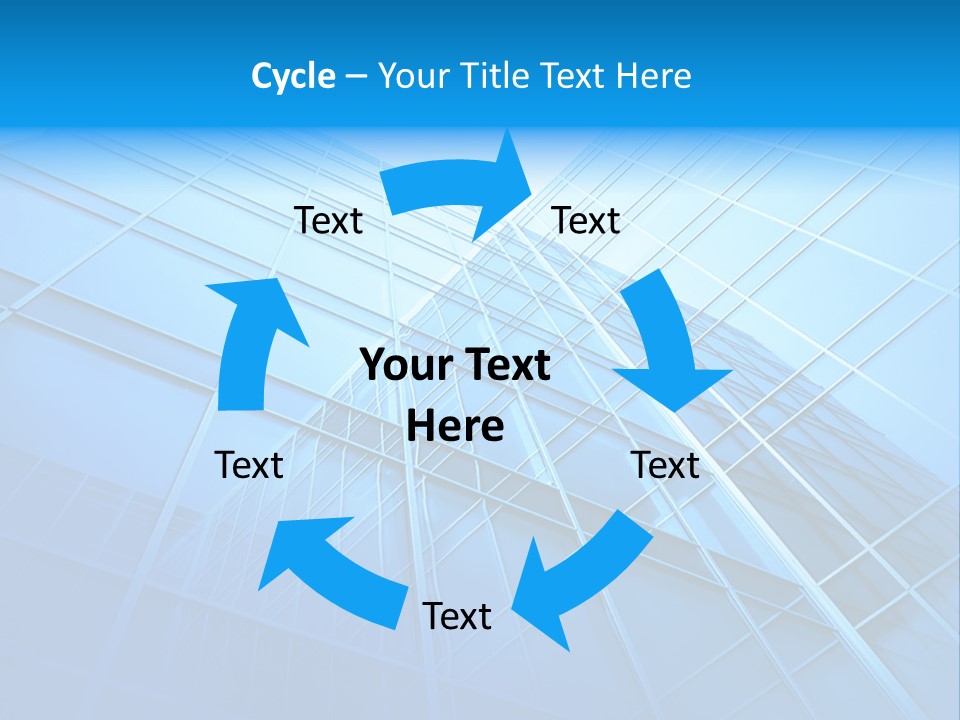 Economy Growth Center PowerPoint Template