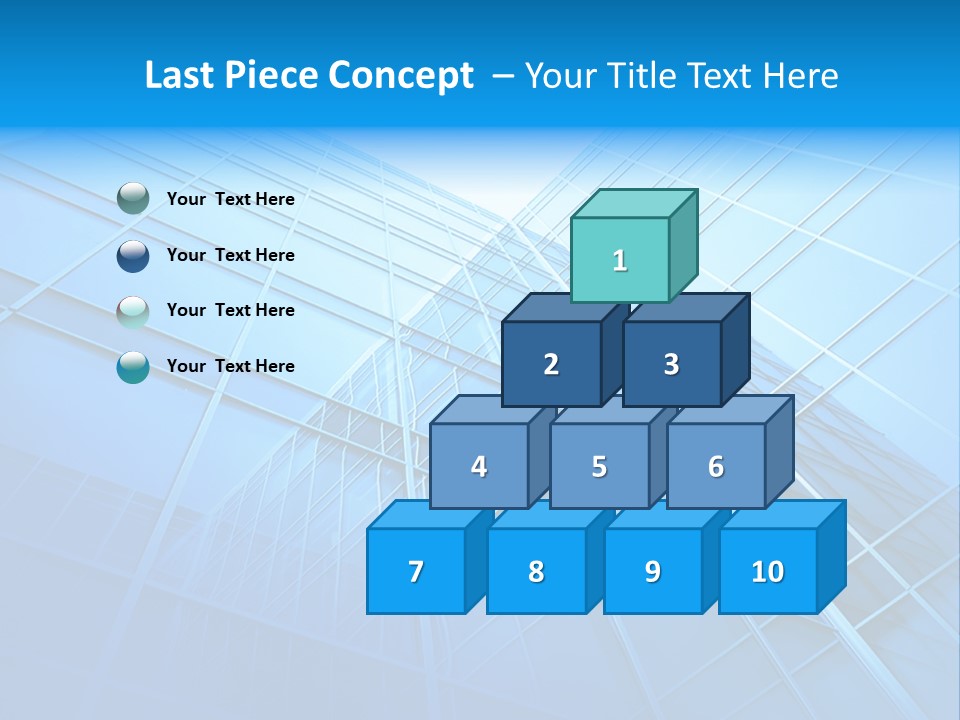Economy Growth Center PowerPoint Template