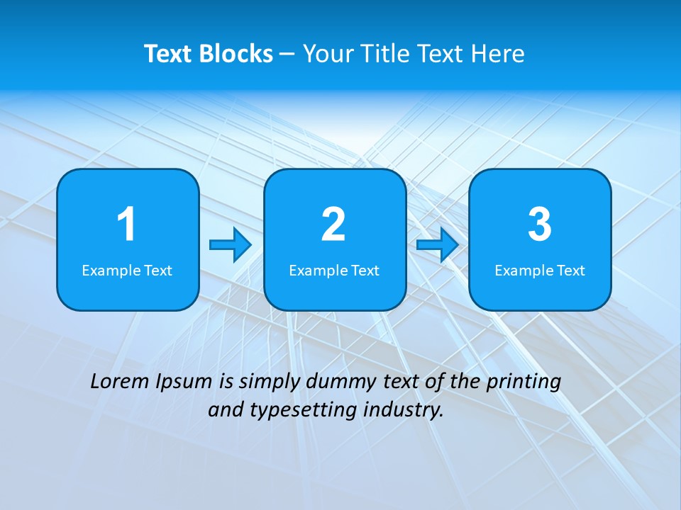 Economy Growth Center PowerPoint Template
