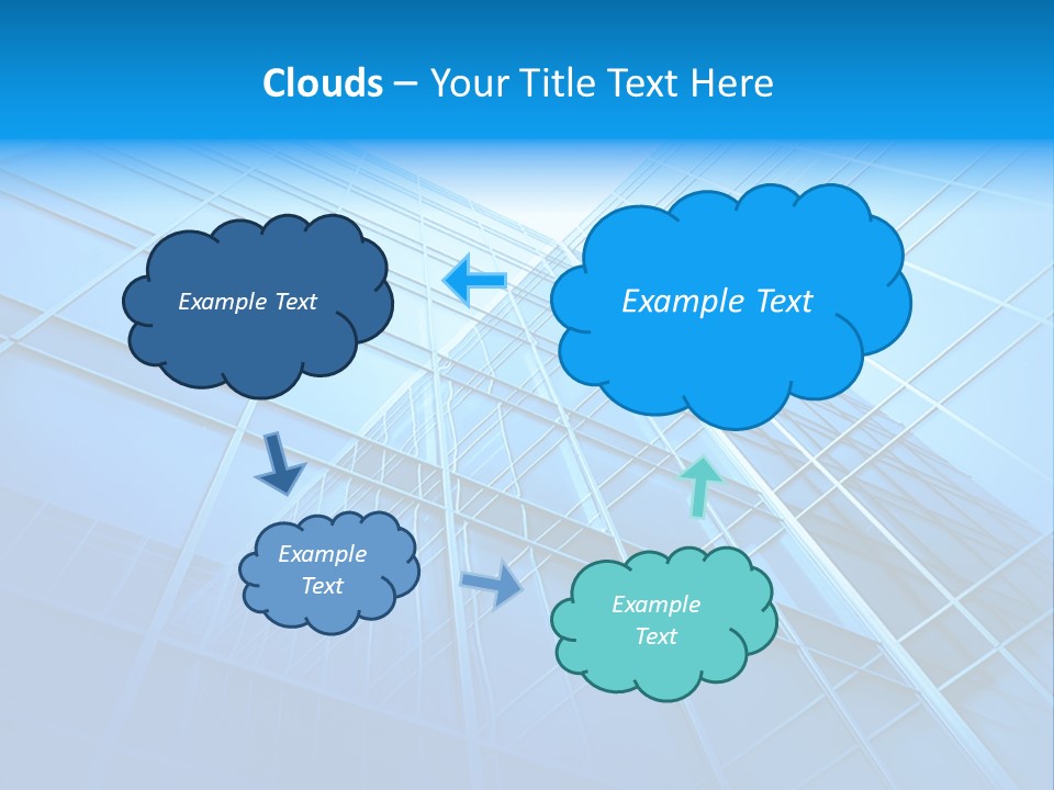 Economy Growth Center PowerPoint Template