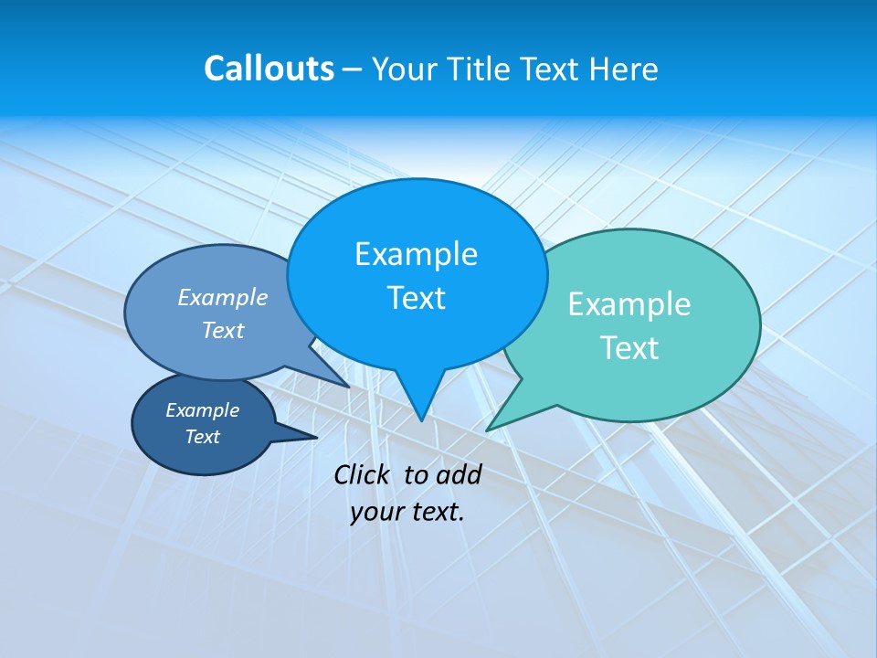 Economy Growth Center PowerPoint Template