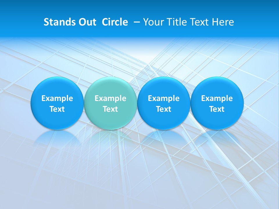 Economy Growth Center PowerPoint Template