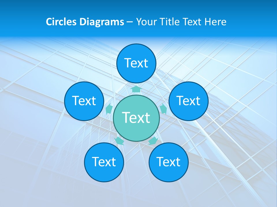Economy Growth Center PowerPoint Template
