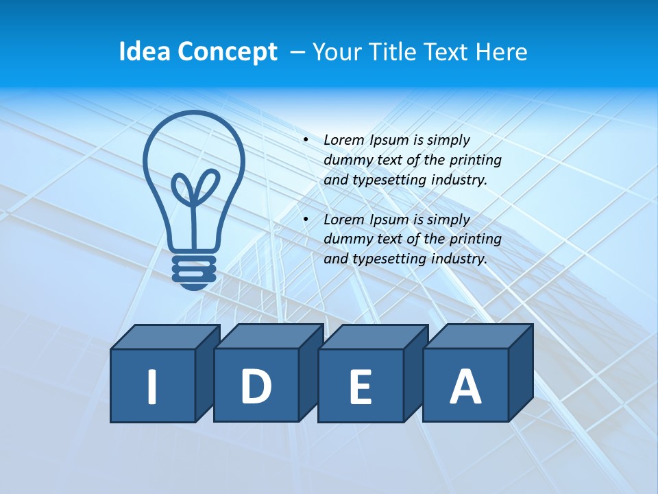 Economy Growth Center PowerPoint Template