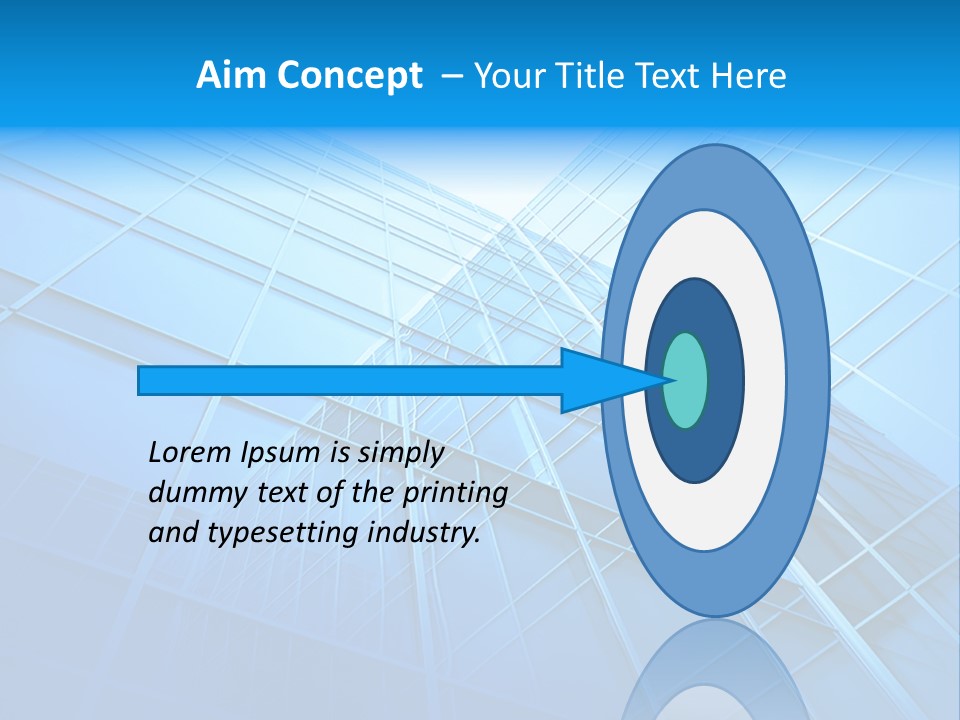 Economy Growth Center PowerPoint Template