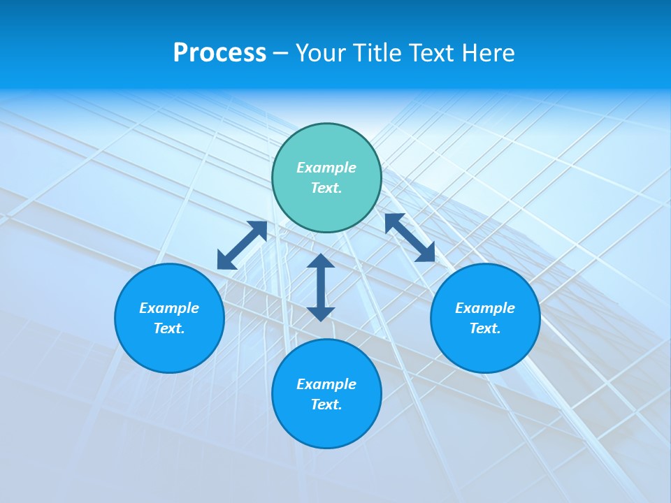 Economy Growth Center PowerPoint Template