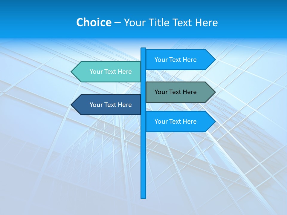 Economy Growth Center PowerPoint Template