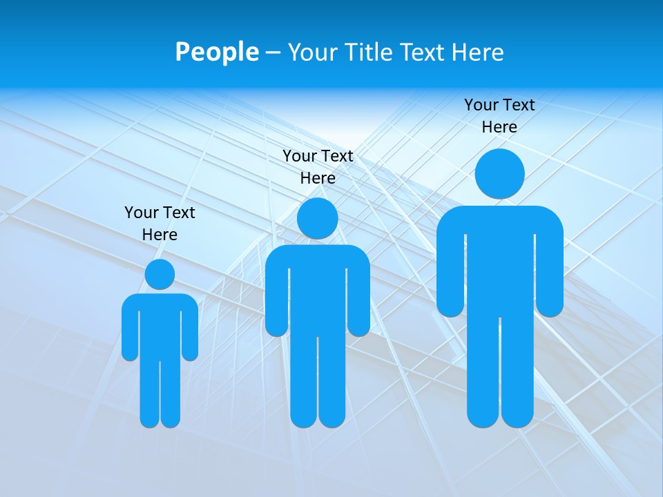 Economy Growth Center PowerPoint Template