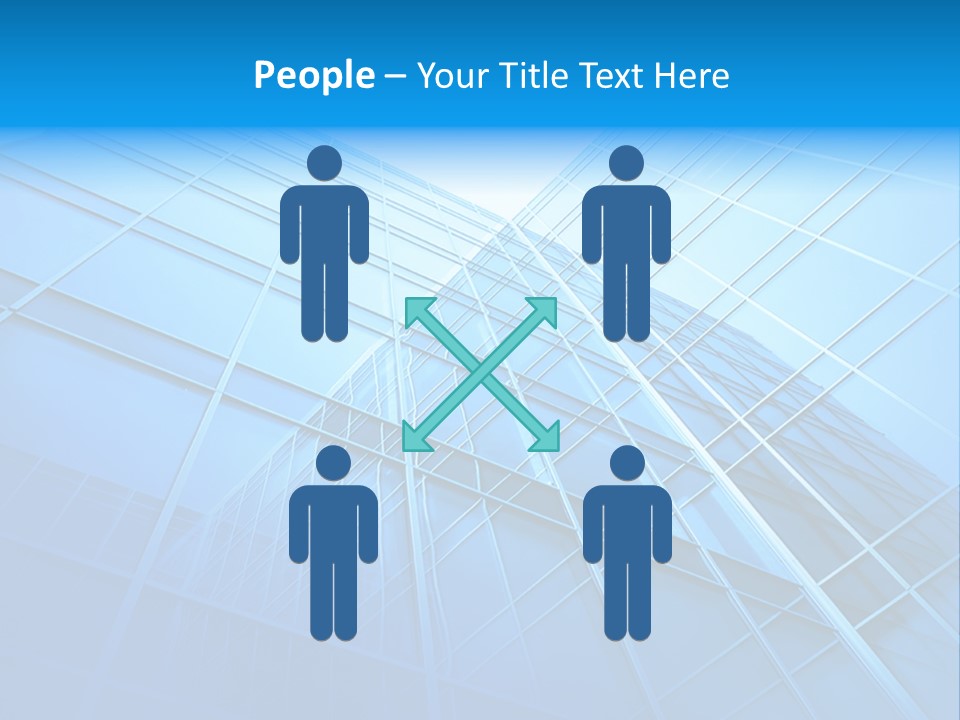 Economy Growth Center PowerPoint Template