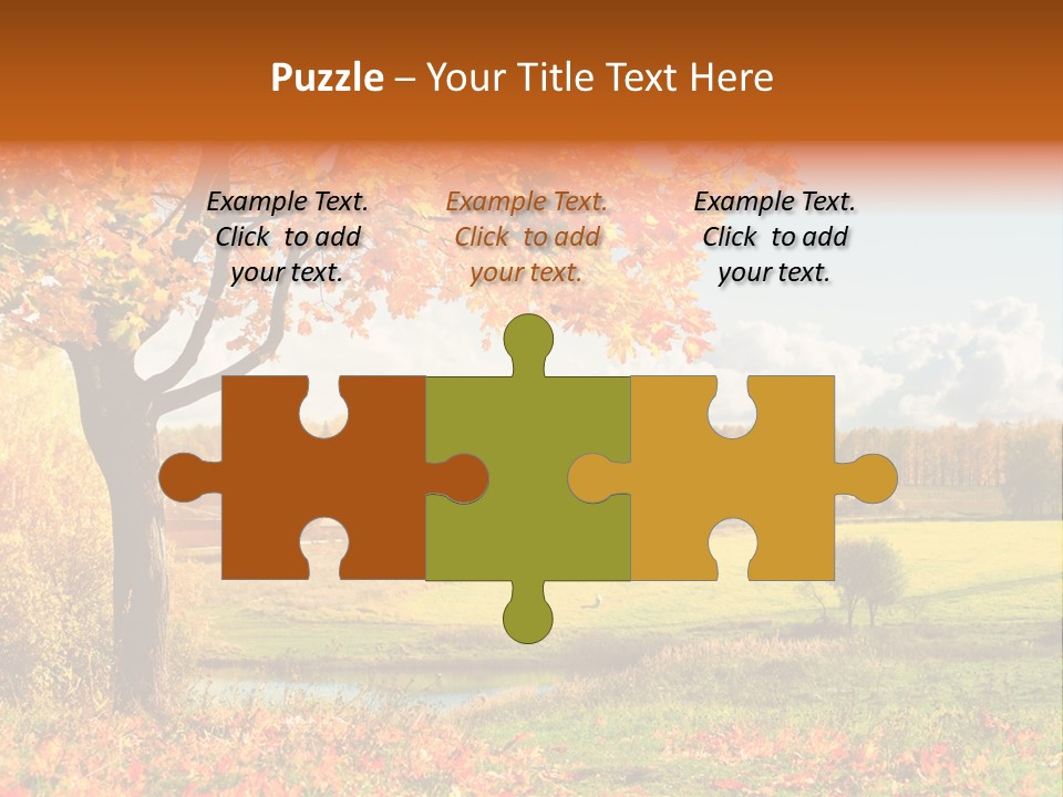 Light Red Park PowerPoint Template