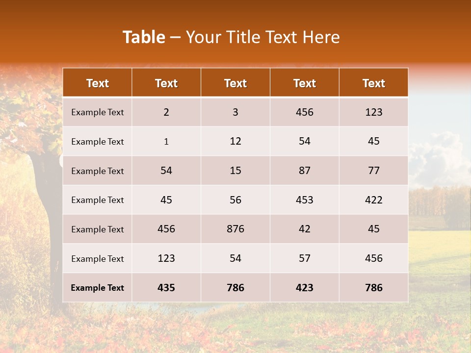 Light Red Park PowerPoint Template