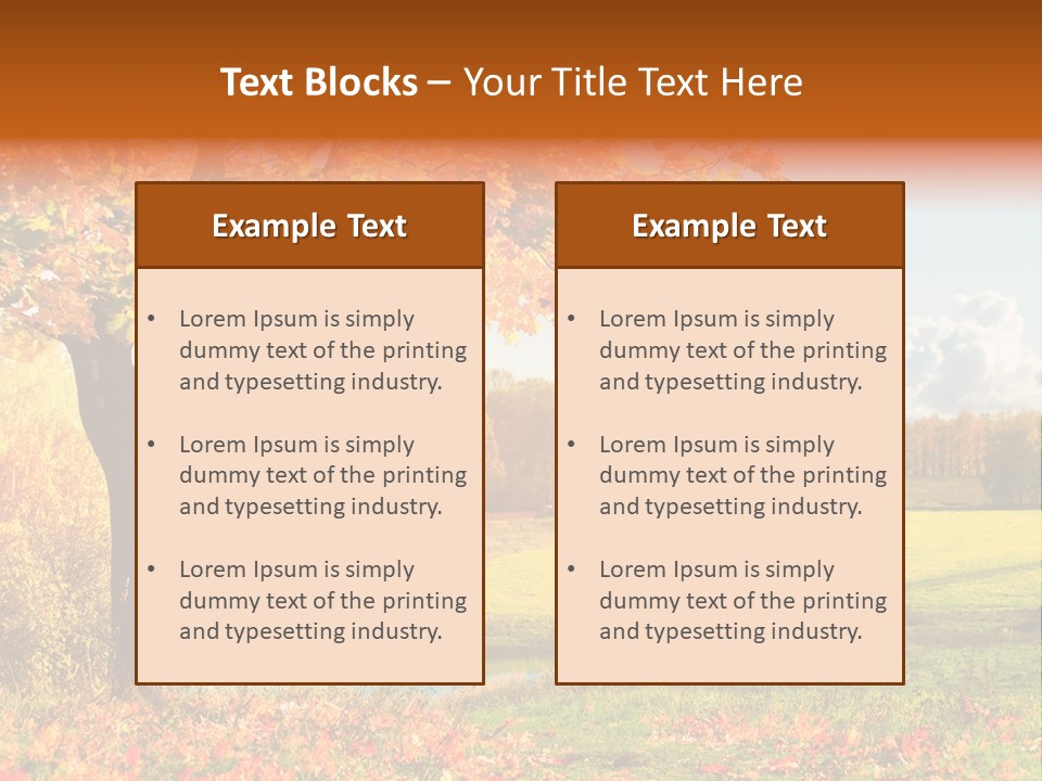 Light Red Park PowerPoint Template