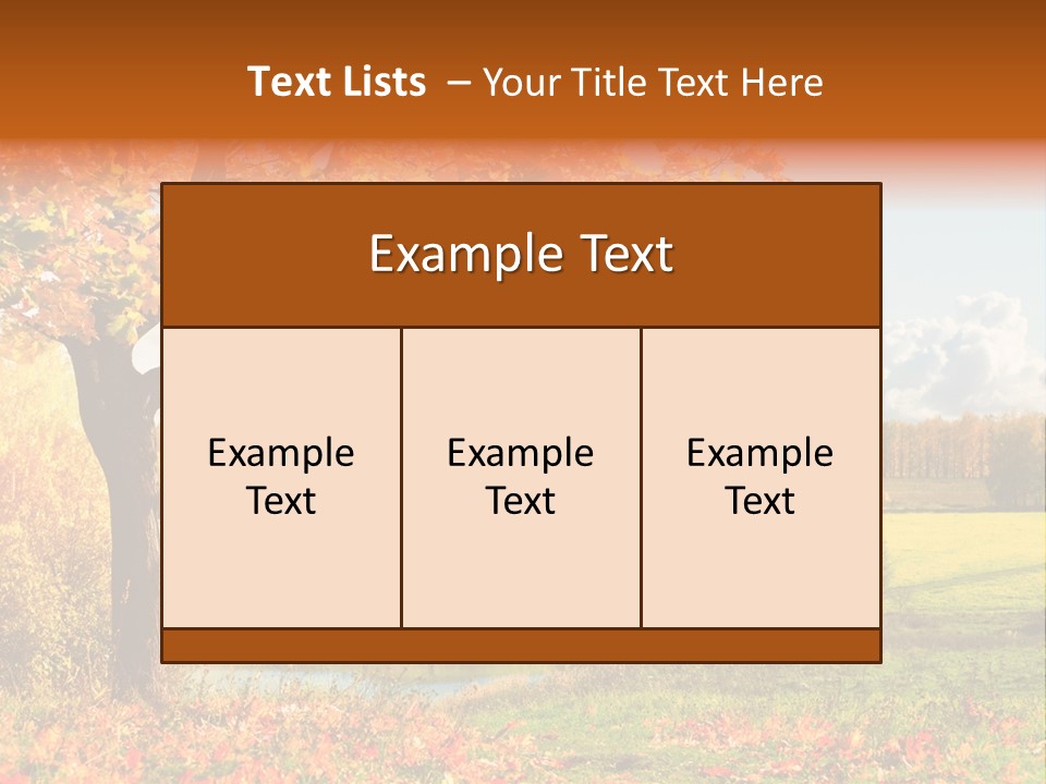 Light Red Park PowerPoint Template