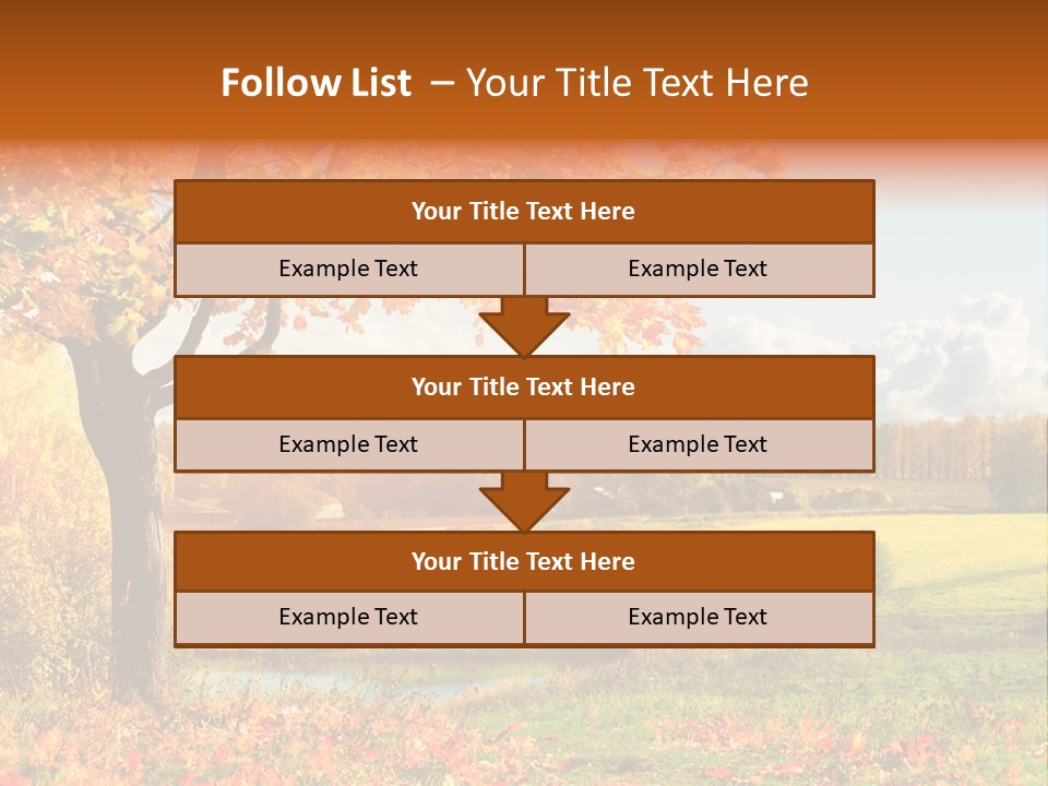 Light Red Park PowerPoint Template