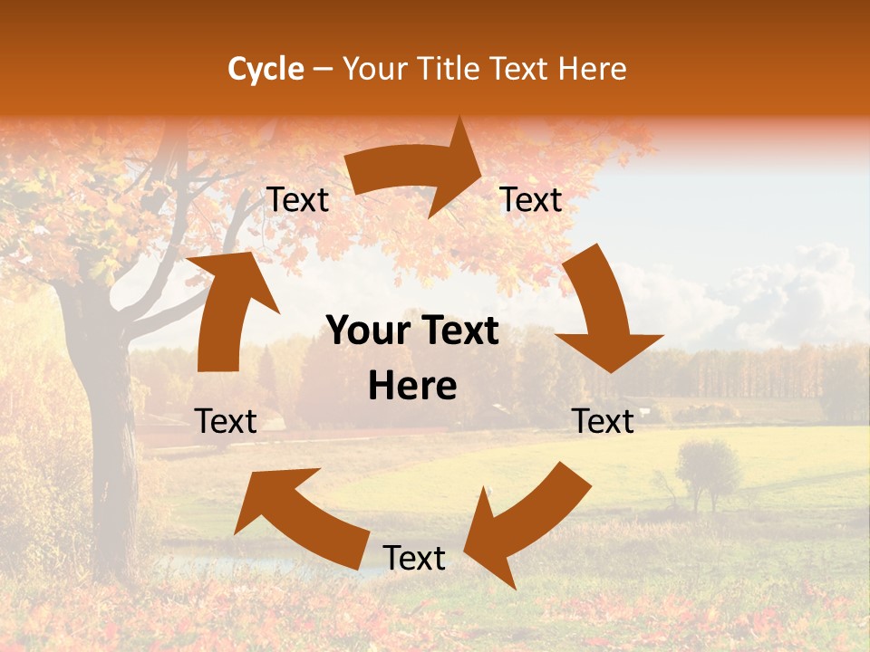 Light Red Park PowerPoint Template