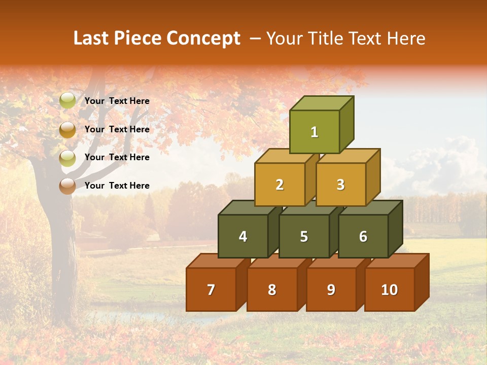Light Red Park PowerPoint Template