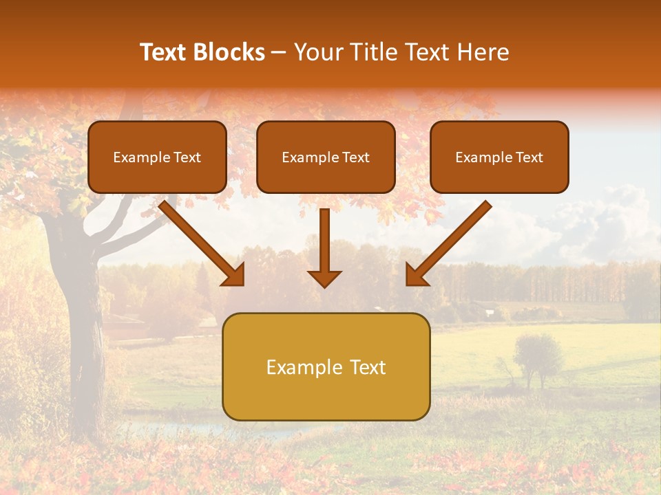 Light Red Park PowerPoint Template