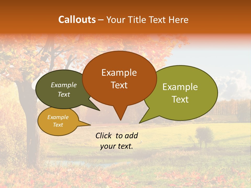 Light Red Park PowerPoint Template