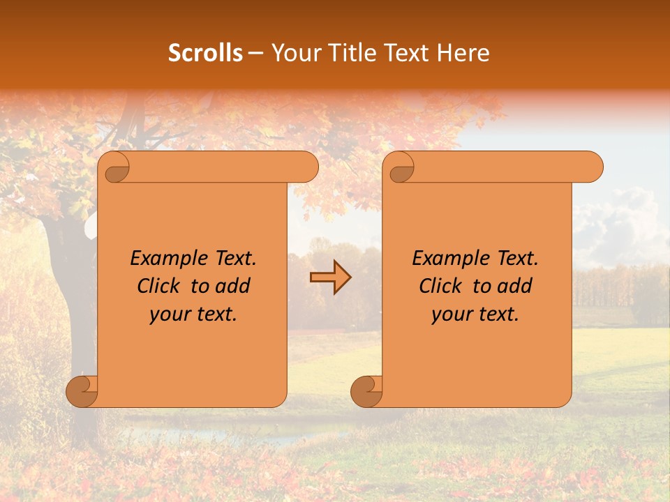Light Red Park PowerPoint Template