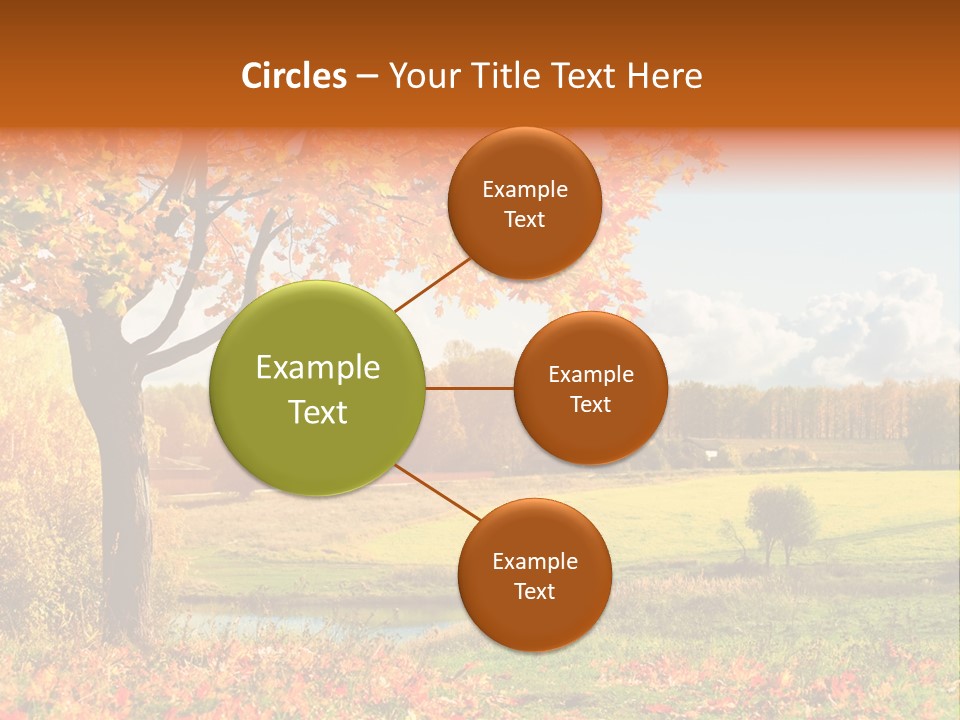 Light Red Park PowerPoint Template