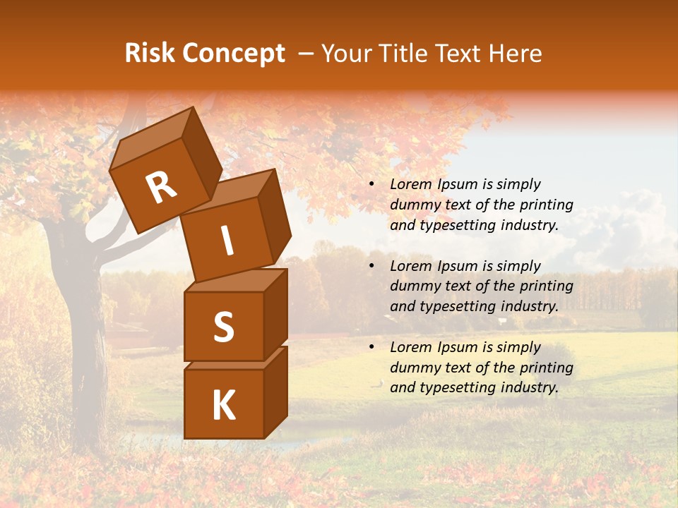 Light Red Park PowerPoint Template