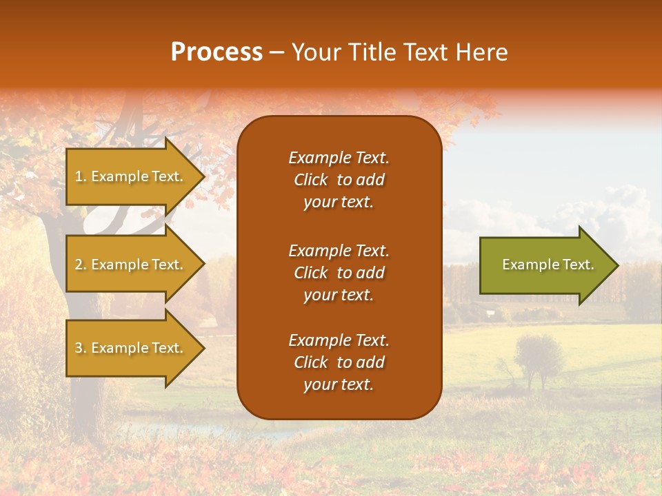 Light Red Park PowerPoint Template