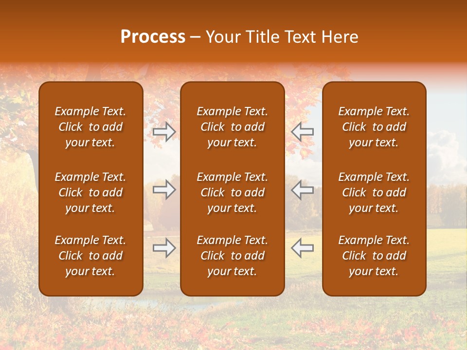 Light Red Park PowerPoint Template