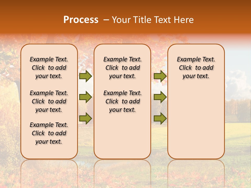 Light Red Park PowerPoint Template