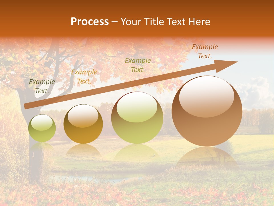 Light Red Park PowerPoint Template