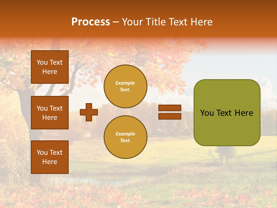 Light Red Park PowerPoint Template