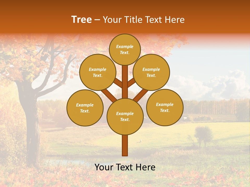 Light Red Park PowerPoint Template