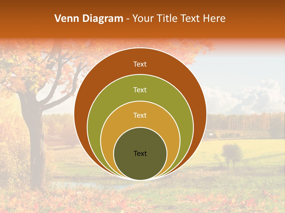 Light Red Park PowerPoint Template