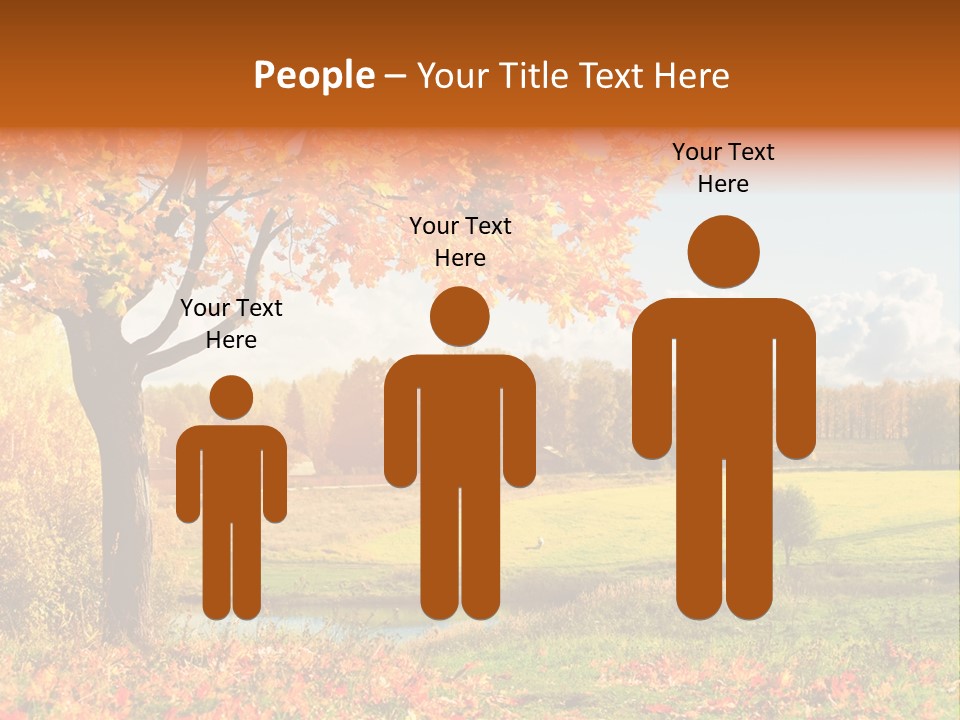 Light Red Park PowerPoint Template