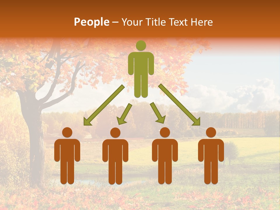 Light Red Park PowerPoint Template